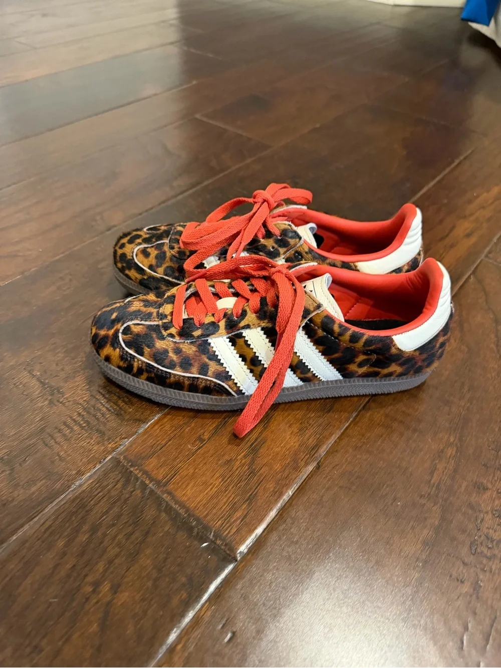 adidas Samba Red Leopard Sneakers